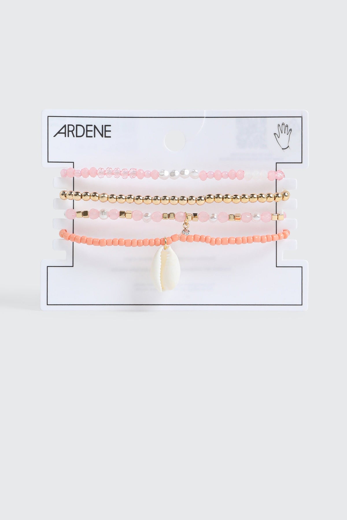 4-Pack Beaded Stretch Bracelets