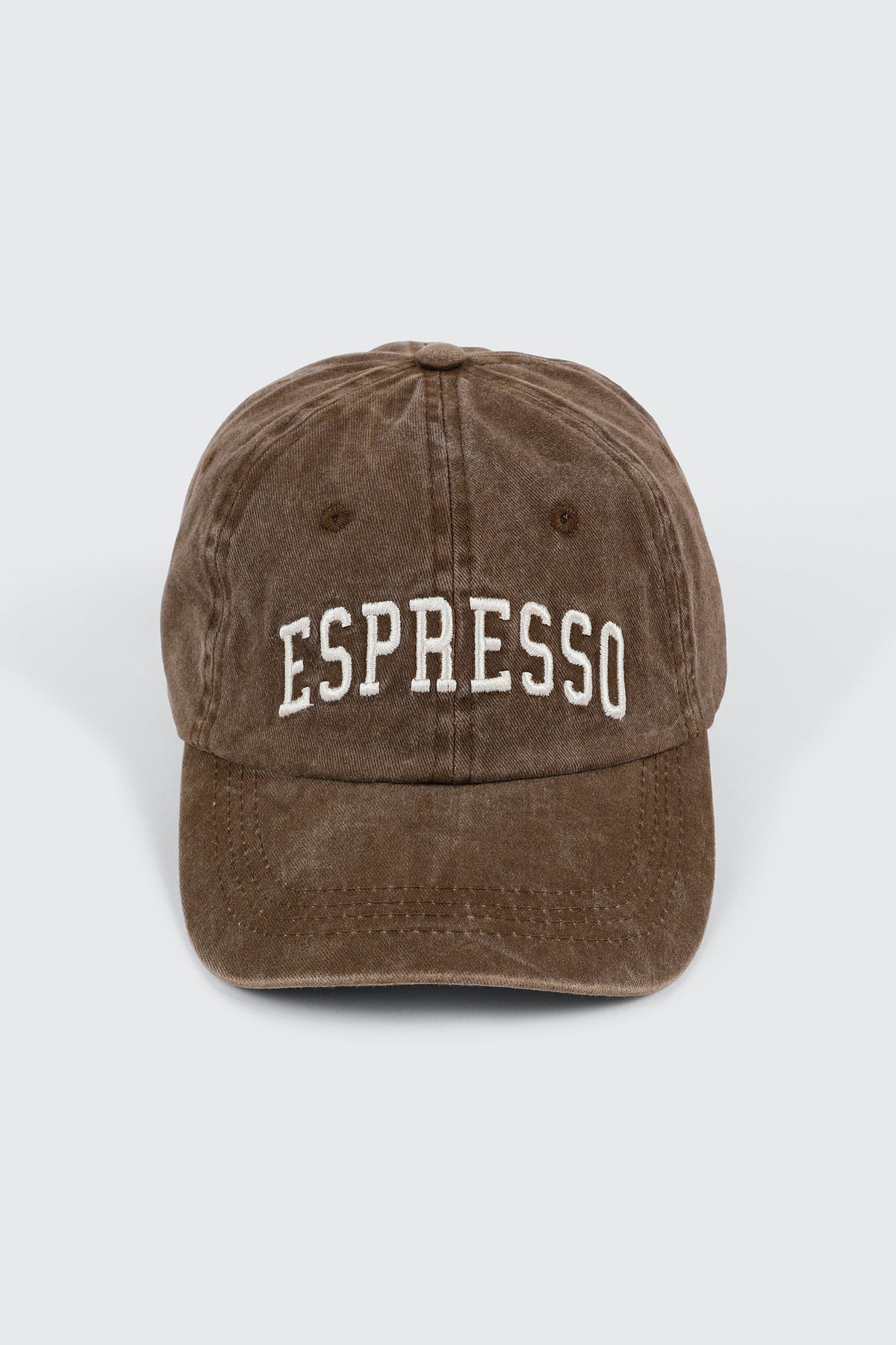 Espresso Embroidered Baseball Cap