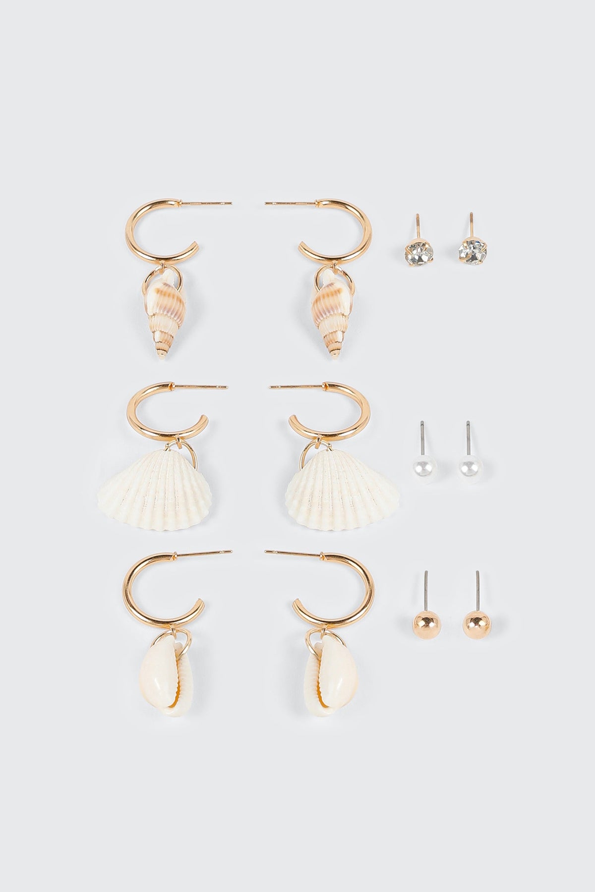 Shell Charm Earring Set