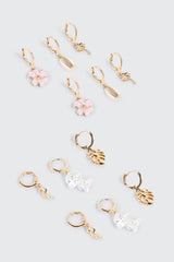 3-Pack Charm Hoop Earrings
