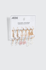 3-Pack Charm Hoop Earrings