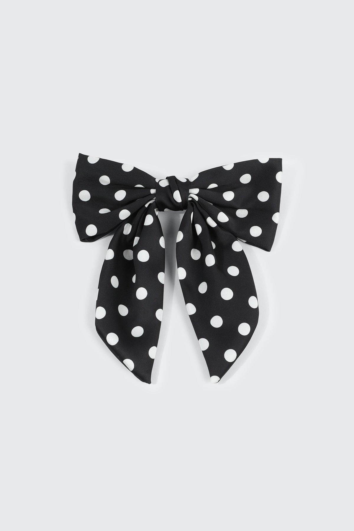 Woven Polka Dot Bow Barrette