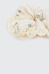 Floral Lace Scrunchie