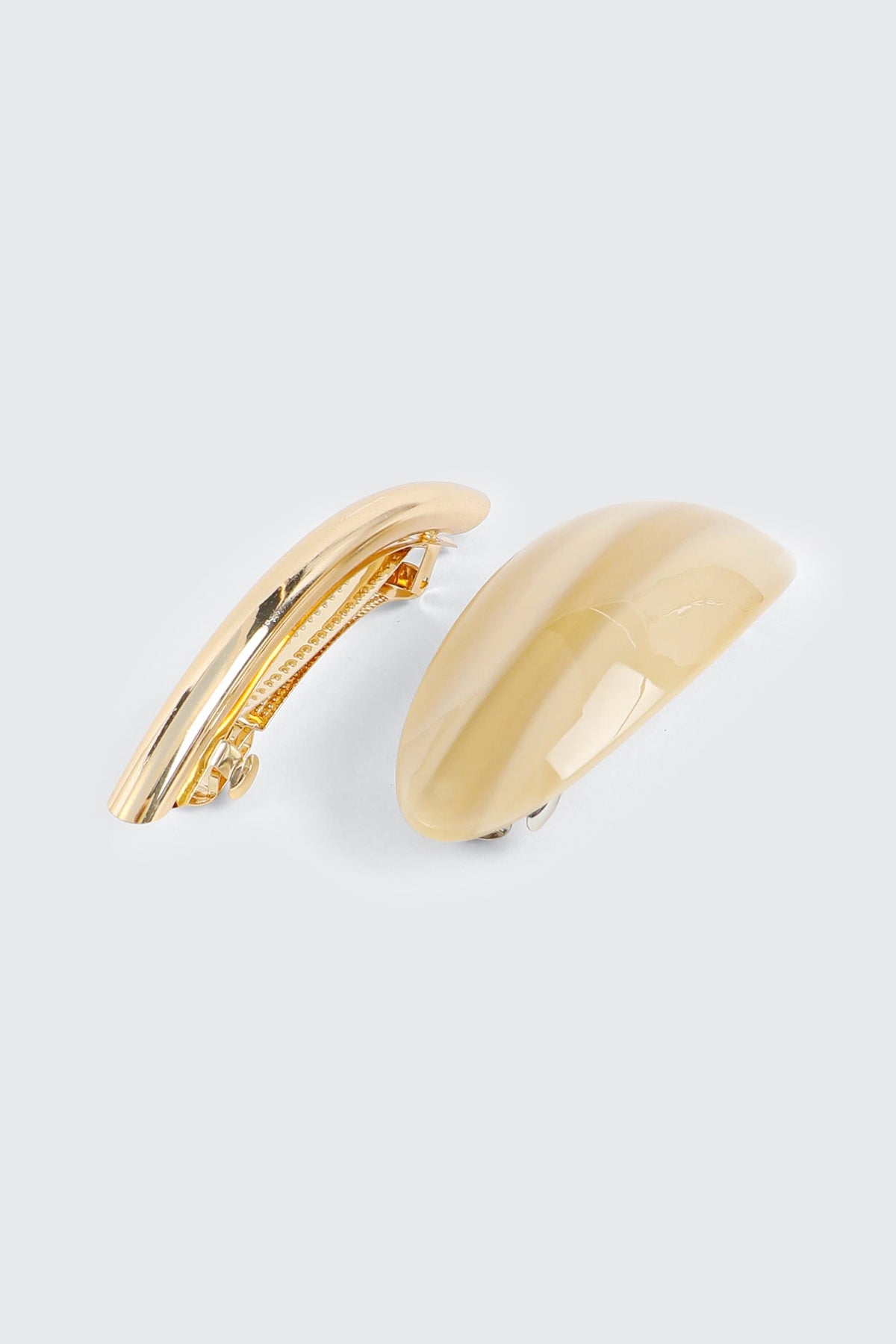 2-Pack Gold Toned Barrettes