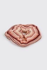 Striped Crochet Scrunchie
