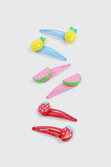 6-Pack of Fruit Hair Clips