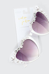Bride To Be Heart Frame Sunglasses