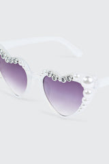 Bride To Be Heart Frame Sunglasses