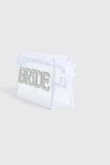 Bridal Cosmetic Bag with Pearl & Rhinestones