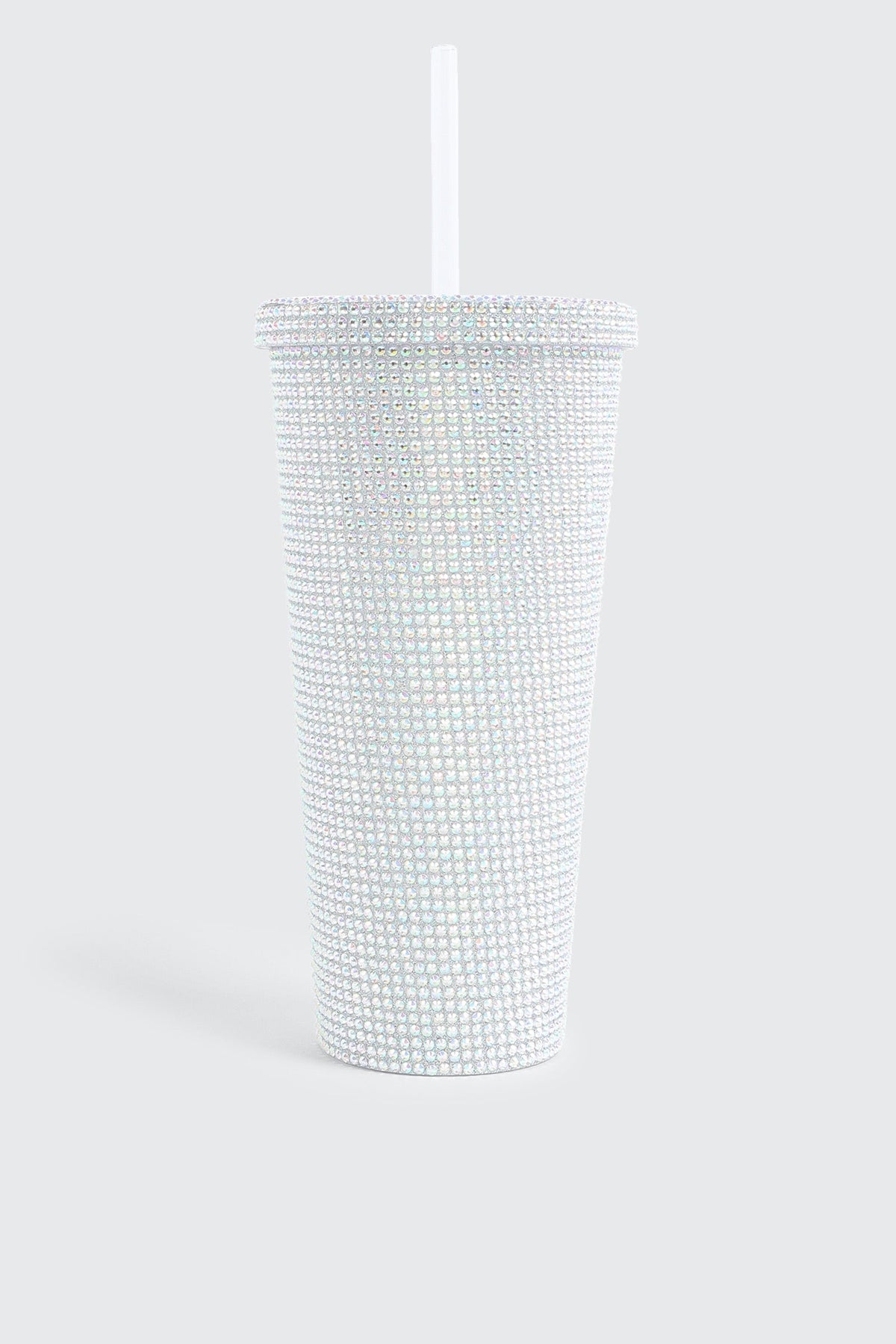 Rhinestone Tumbler Cup with Straw