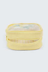 Lemon Print Cosmetic Bag