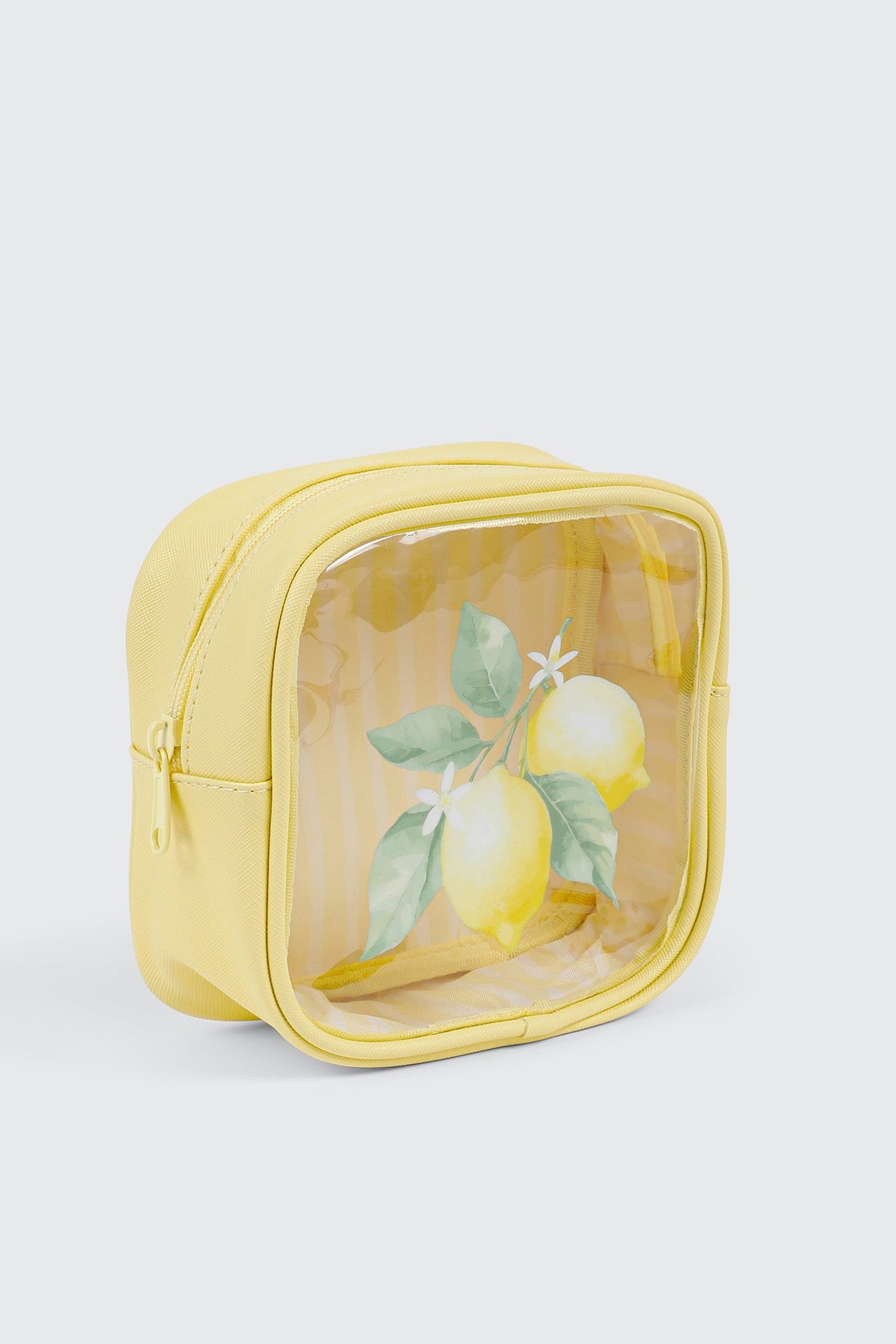 Lemon Print Cosmetic Bag