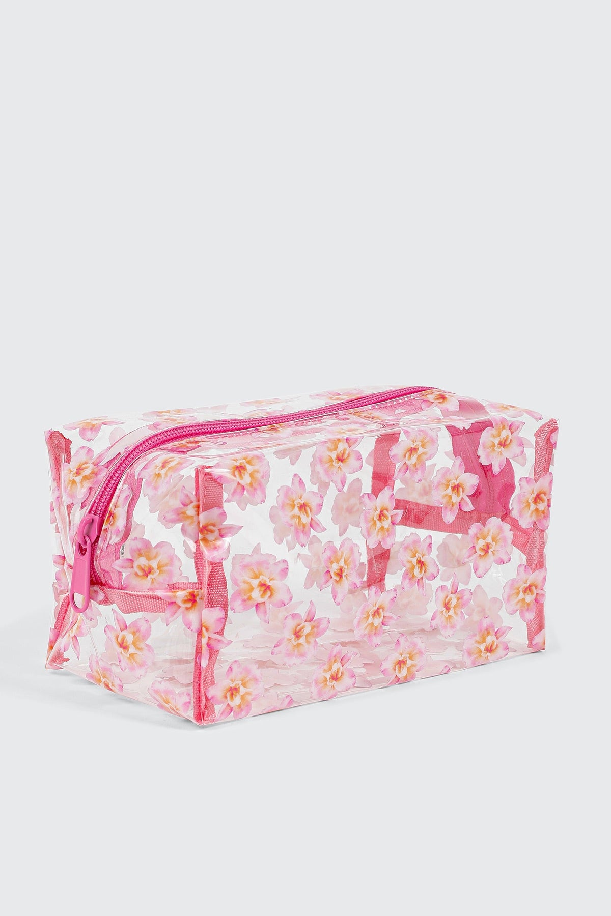 Hibiscus Print Cosmetic Bag