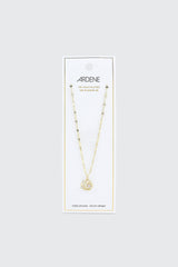 14K Gold Plated Moon & Star Necklace