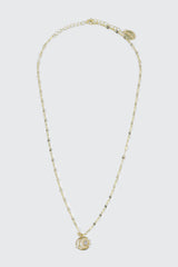 14K Gold Plated Moon & Star Necklace
