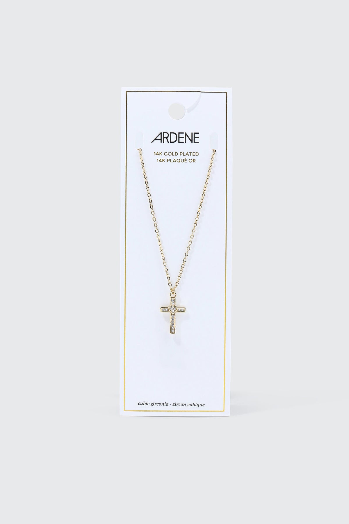 14K Gold Plated Cross Necklace