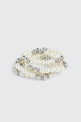 3-Pack Faux Pearl Bracelets