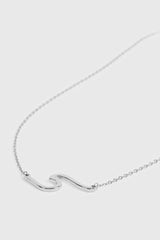 16 Inch Stainless Steel Wave Necklace