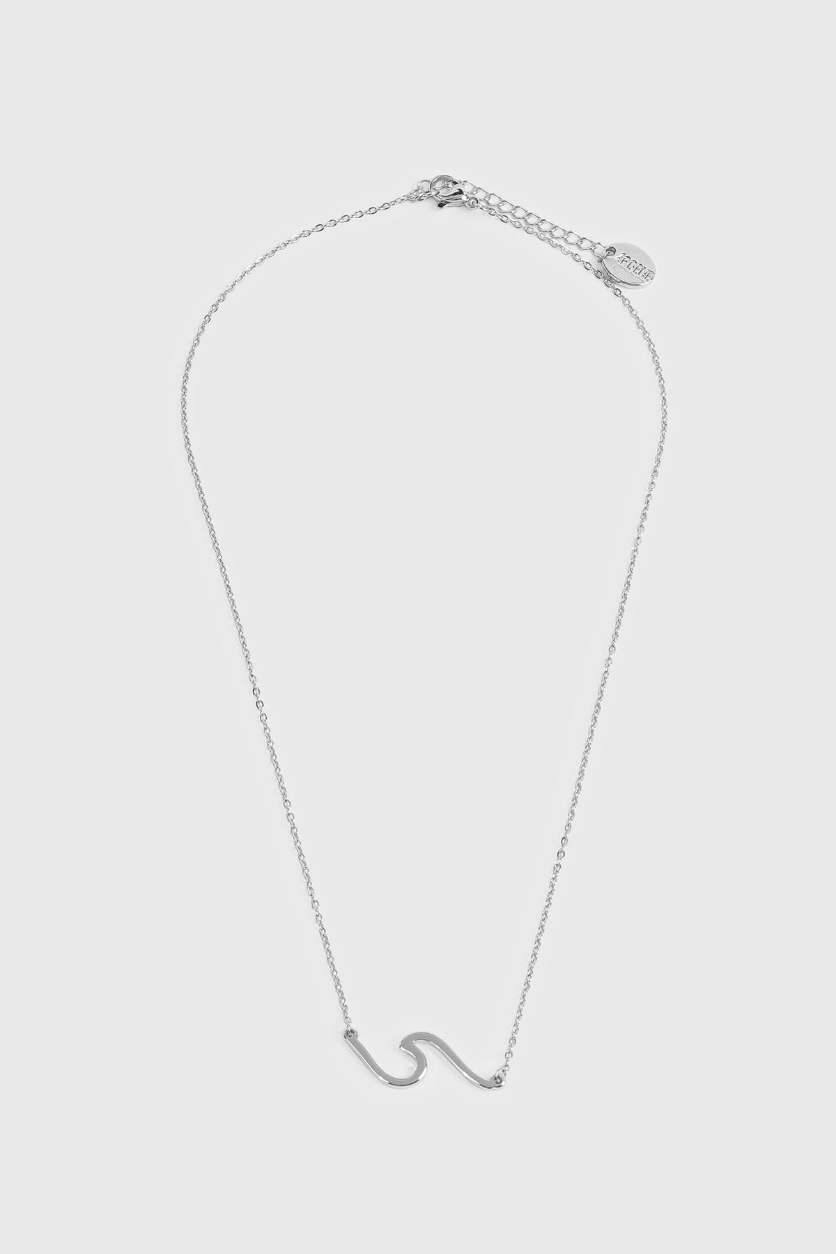 16 Inch Stainless Steel Wave Necklace