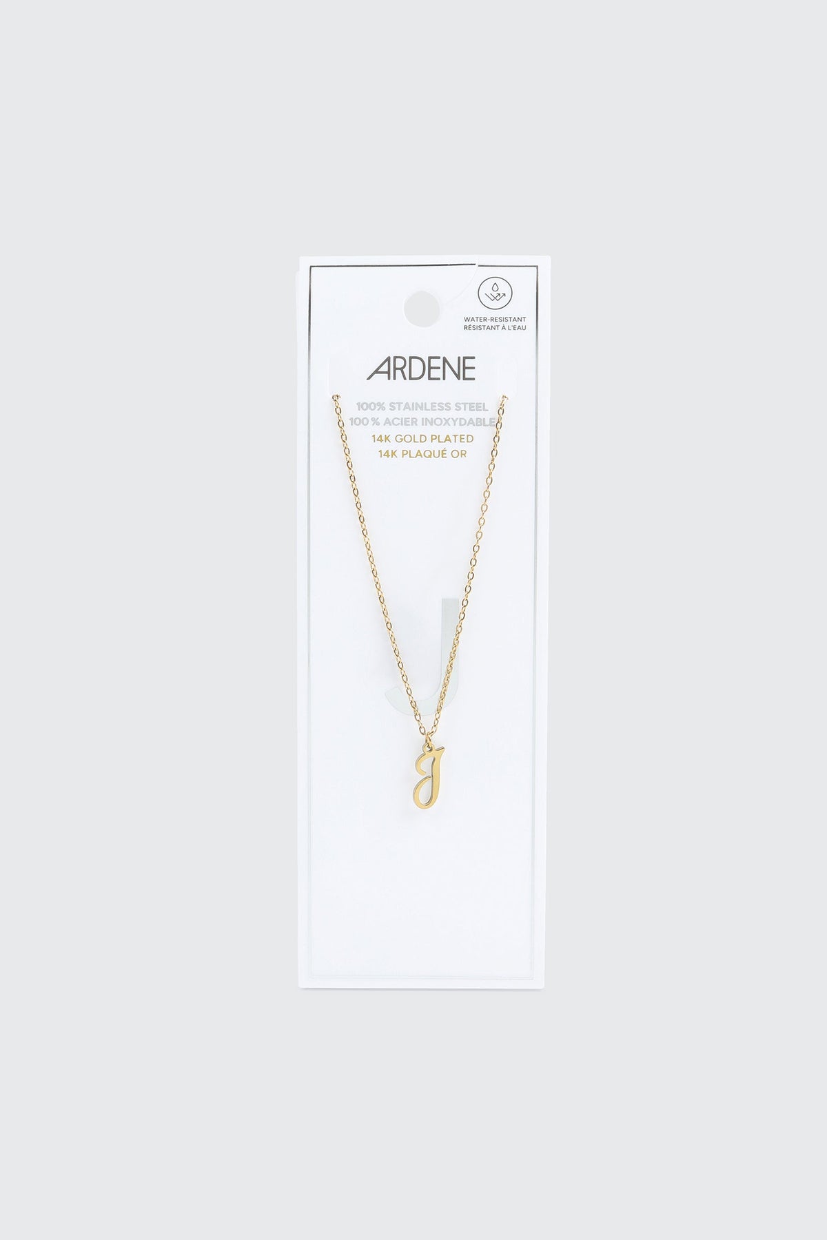 14K Gold Plated Stainless Steel Initial J Necklace