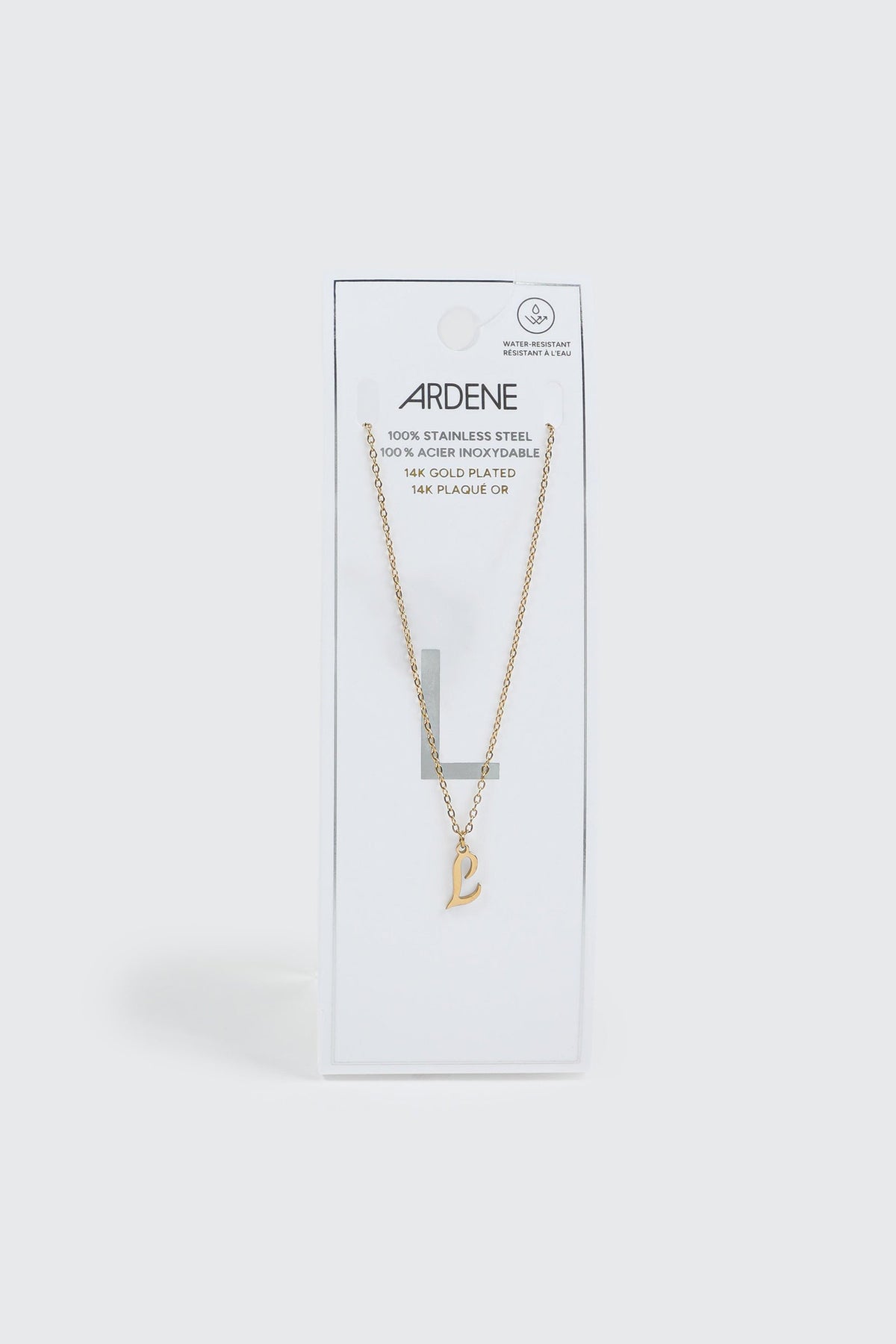 14K Gold Plated Initial L Necklace