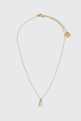 14K Gold Plated Initial L Necklace