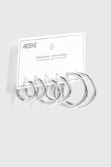 3-Pack Chunky Hoop Earrings