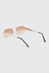 Metal Rectangular Sunglasses