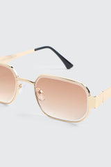 Metal Rectangular Sunglasses