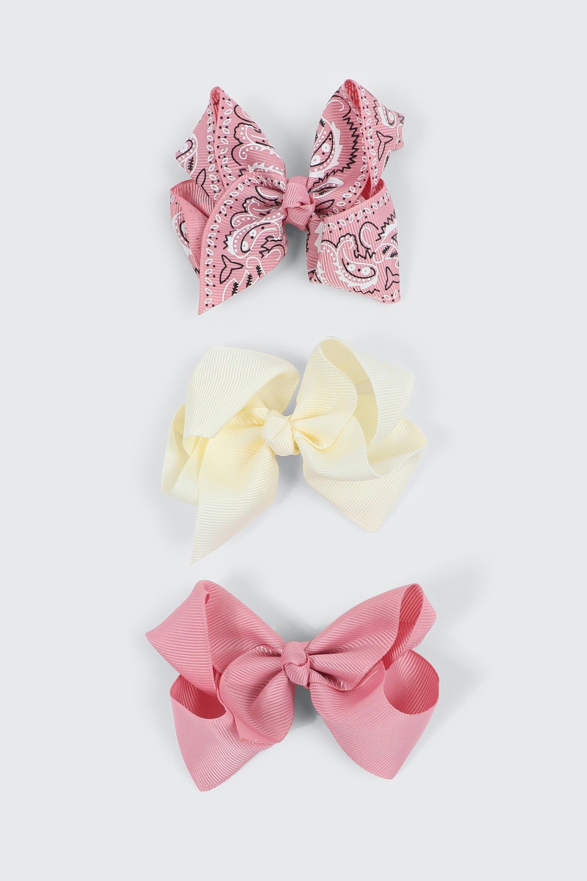 3-Pack Bow Hair Clips