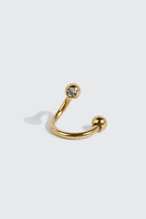 14K Gold Plated Twist Navel Piercing