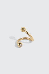 14K Gold Plated Twist Navel Piercing