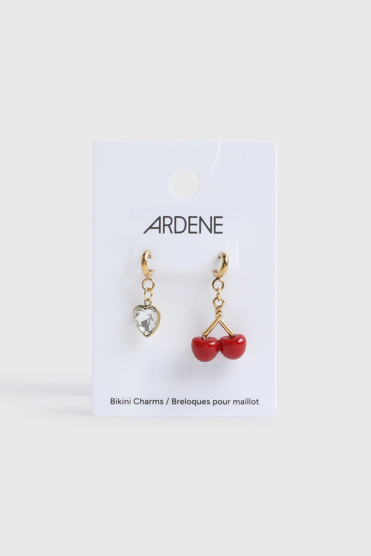 2-Pack Cherry & Heart Bikini Charms