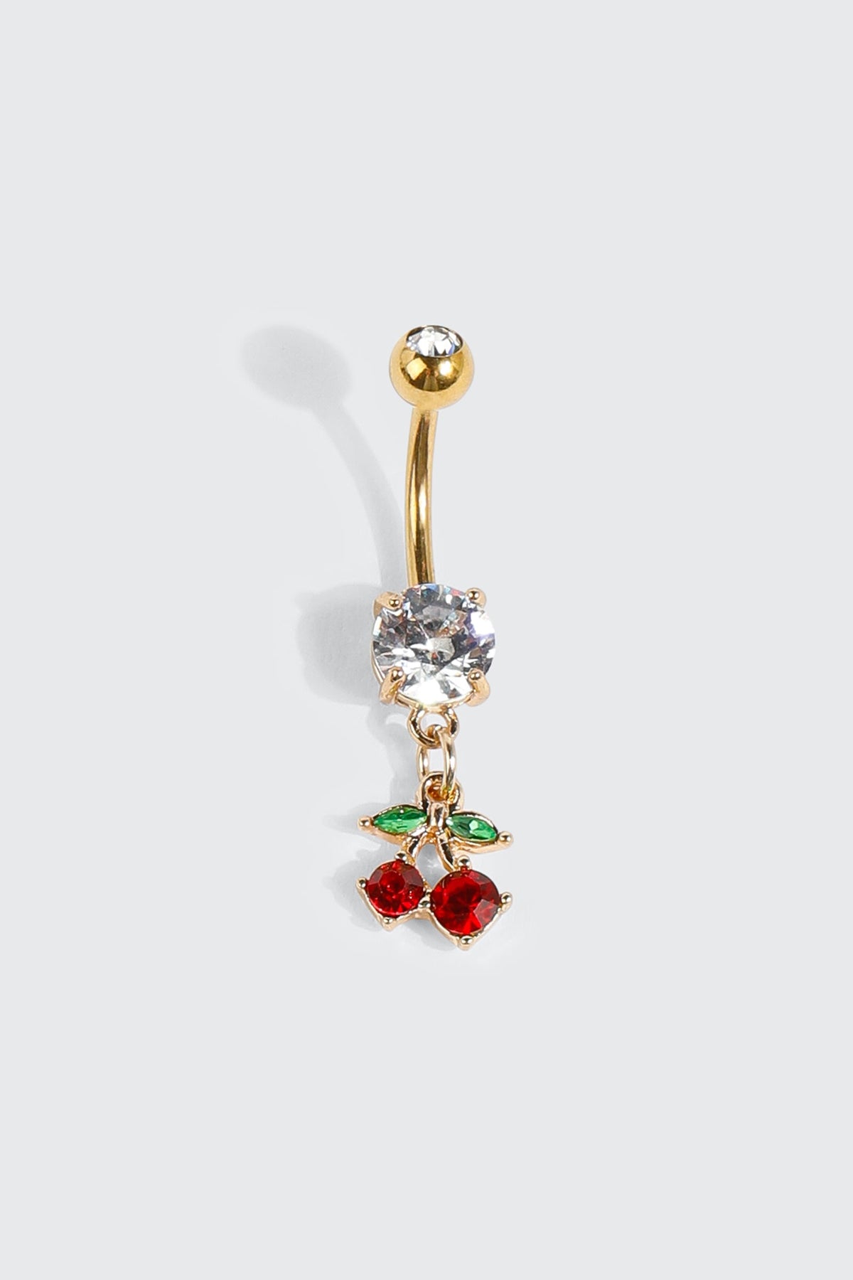 14K Gold Plated Cherry Navel Piercing