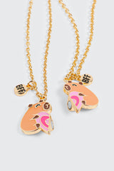 2-Pack Capybara Necklaces