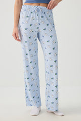 Printed Straight Leg PJ Pants