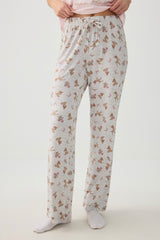 Printed Straight Leg PJ Pants