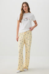 Printed Straight Leg PJ Pants