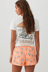 Snoopy Print PJ Shorts