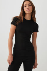 Short Rib Crew Neck T-Shirt