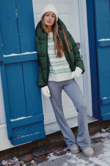 Cable Knit Flare Pants