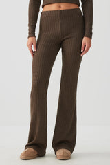 Cable Knit Flare Pants