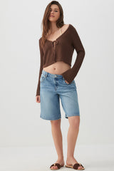 Crochet Knit Tie Front Cardigan