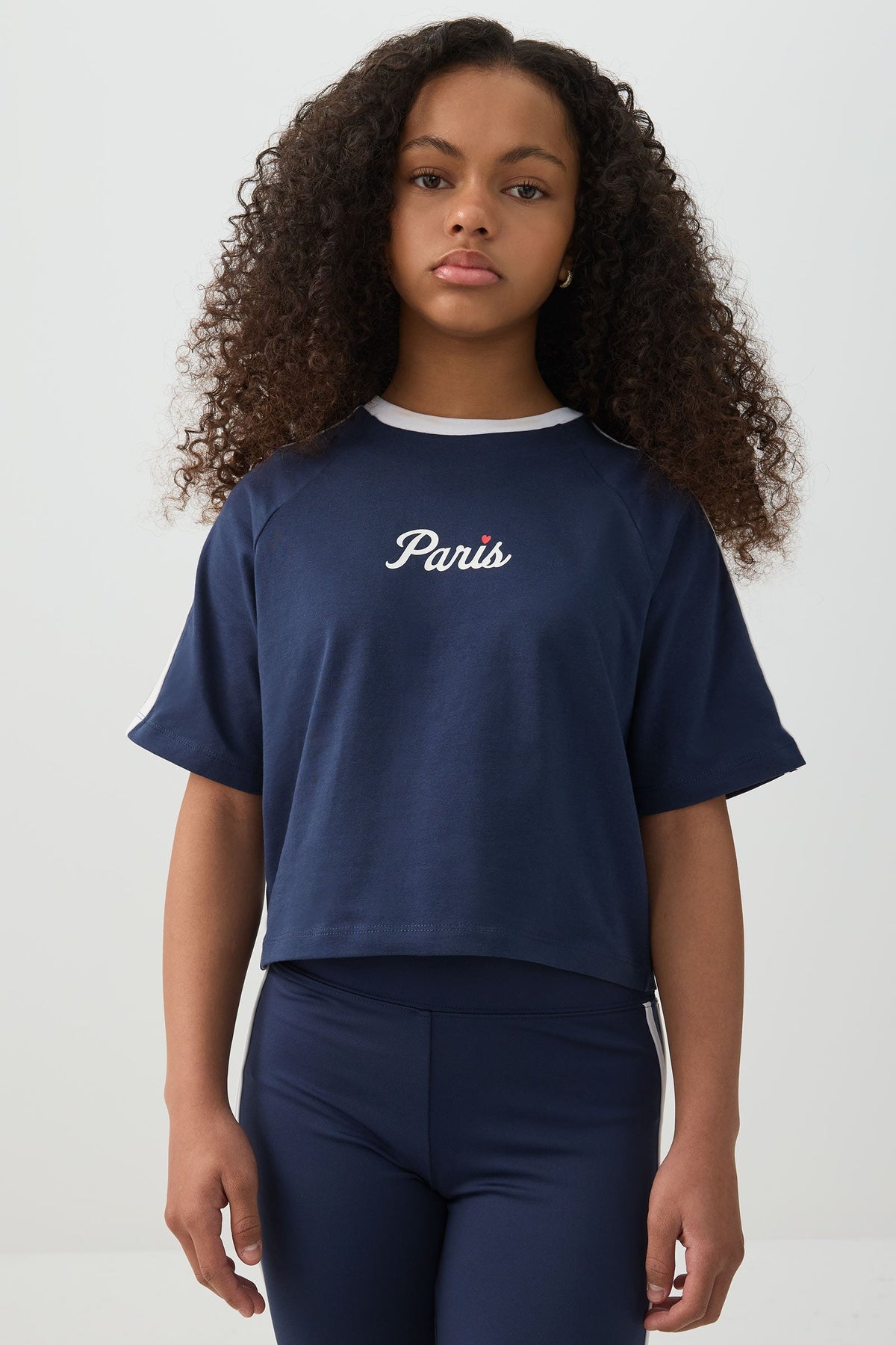 Contrast Stripe Boxy T-Shirt