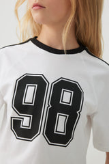 Contrast Stripe Boxy T-Shirt