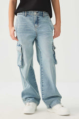 Wide Leg Cargo Jeans