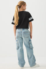 Wide Leg Cargo Jeans