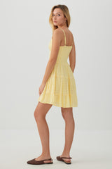 Twist Front Eyelet Mini Dress