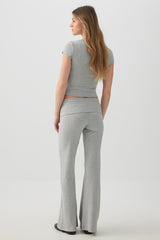Stretch Rib Flare Leggings