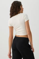 Crop Seamless Crew Neck T-Shirt